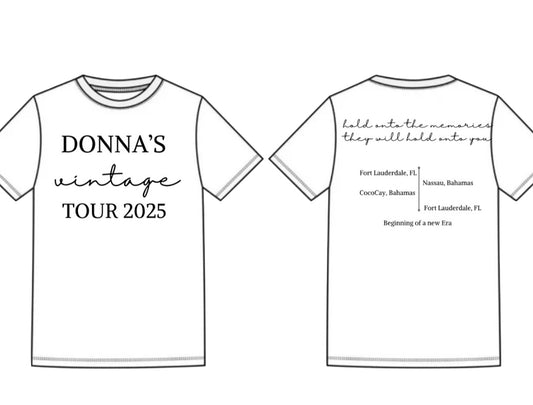 Donna’s Vintage Tour Tshirt