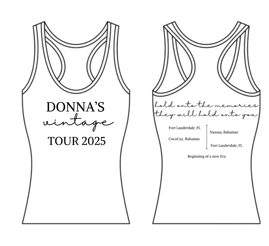 Donna’s Vintage Tour Racerback