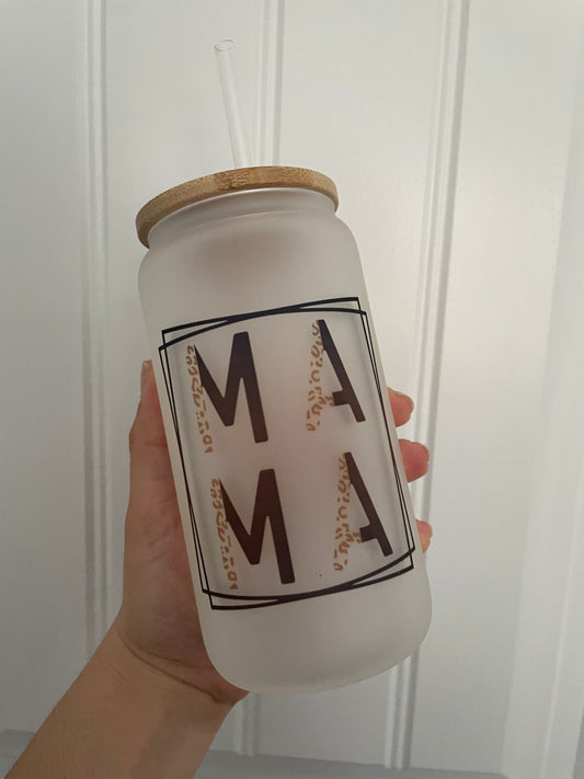 Mama Frosted Sublimation Cup