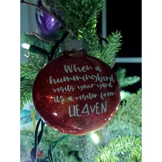 Heaven Memorial Hummingbird ornaments